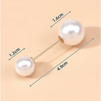 Набор булавок флористических 1,2/1,6 см * 4,5 см, 10шт/упак, жемчужно-белый