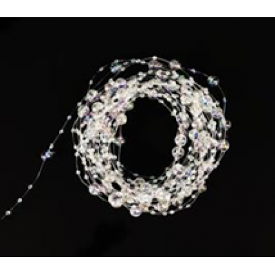 Жемчужная нить на катушке, 3+8 мм * 60 м, перламутровый