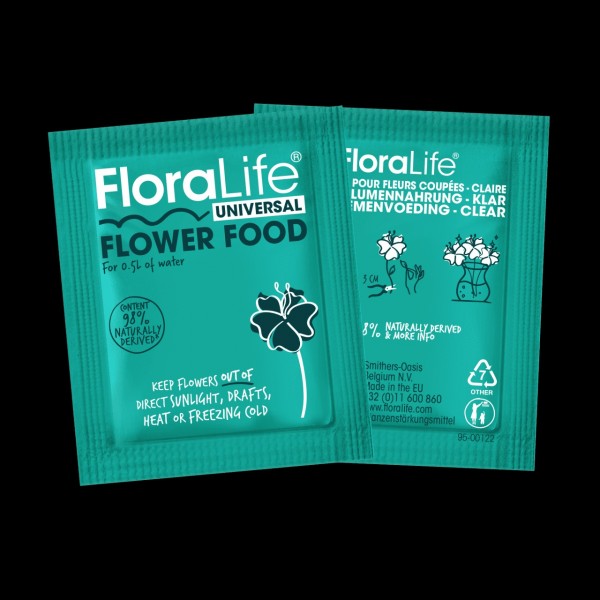 Порошковая подкормка для срезанных цветов Floralife Food Clear 300, 1шт. 5грамм