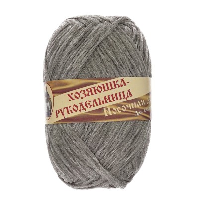 Пряжа 'Носочная добавка' 50г 200м + - 20м (100% полипропилен) светло-серый