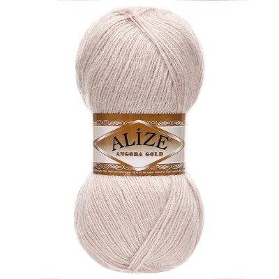 Пряжа ALIZE 'Angora Gold' 100г. 550м (80% акрил, 20% шерсть) 506 молочно-бежевый