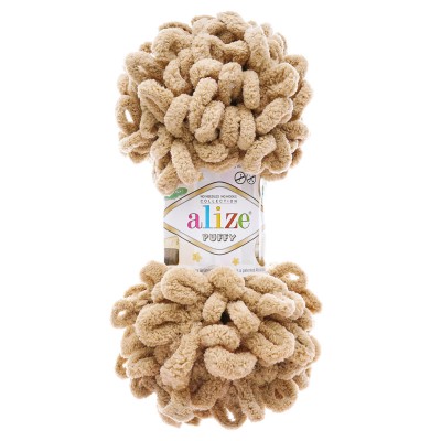 Пряжа Alize 'Puffy' 100г 9м (100% микрополиэстер) 262 беж