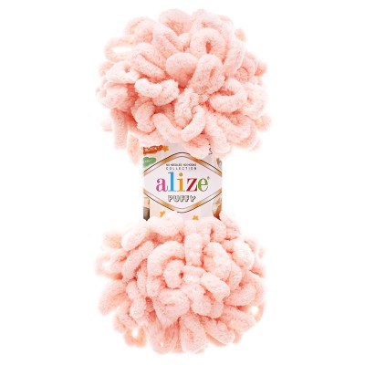 Пряжа Alize 'Puffy' 100г 9м (100% микрополиэстер) 340 пудровый Пряжа Alize 'Puffy' 100г 9м (100% микрополиэстер) 340 пудровый