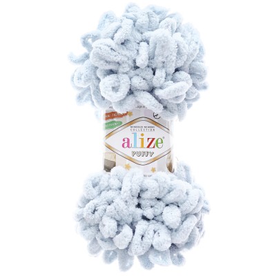 Пряжа Alize 'Puffy' 100г 9м (100% микрополиэстер) 416 светло-серый Пряжа Alize 'Puffy' 100г 9м (100% микрополиэстер) 416 светло-серый