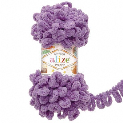 Пряжа Alize 'Puffy' 100г 9м (100% микрополиэстер) 437 сиреневый
