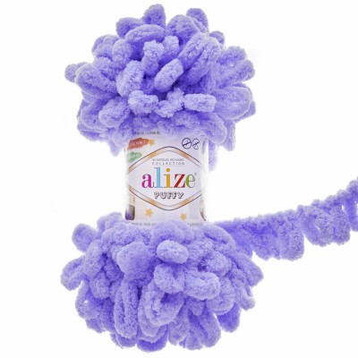 Пряжа Alize 'Puffy' 100г 9м (100% микрополиэстер) 788 лаванда
