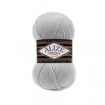 Пряжа ALIZE 'Superlana klasik' (однотонная) 100г 280м (75% акрил, 25% шерсть) 168 слоновая кость Пряжа ALIZE 'Superlana klasik' (однотонная) 100г 280м (75% акрил, 25% шерсть) 168 слоновая кость