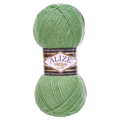 Пряжа ALIZE 'Superlana klasik' (однотонная) 100г 280м (75% акрил, 25% шерсть) 852 зелёный Пряжа ALIZE 'Superlana klasik' (однотонная) 100г 280м (75% акрил, 25% шерсть) 852 зелёный