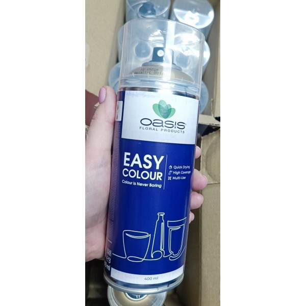 Спрей-краска Oasis Easy Colour 400 мл, с металлическим блеском, золотой