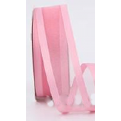 Лента "Кант", полиэстер, 25 мм х 20 ярд., розовый